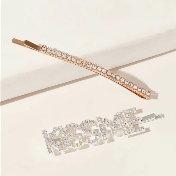 Date Night “Kiss Me” Hair Pin Set - Picture 1 of 4